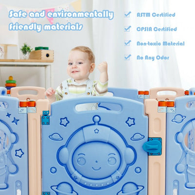 Foldable Baby Playpen Safety Baby Fence