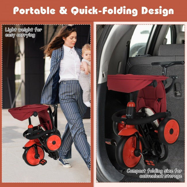 Foldable Baby Stroller Toddler Tricycle