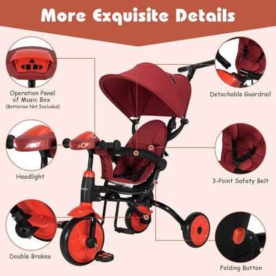 Foldable Baby Stroller Toddler Tricycle