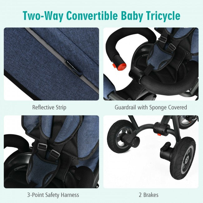 Foldable Baby Tricycle Stroller