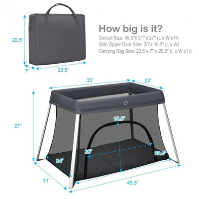 Foldable Travel Crib & Baby Playpen