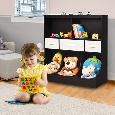 Freestanding Combo Cubby Bin Toy Storage