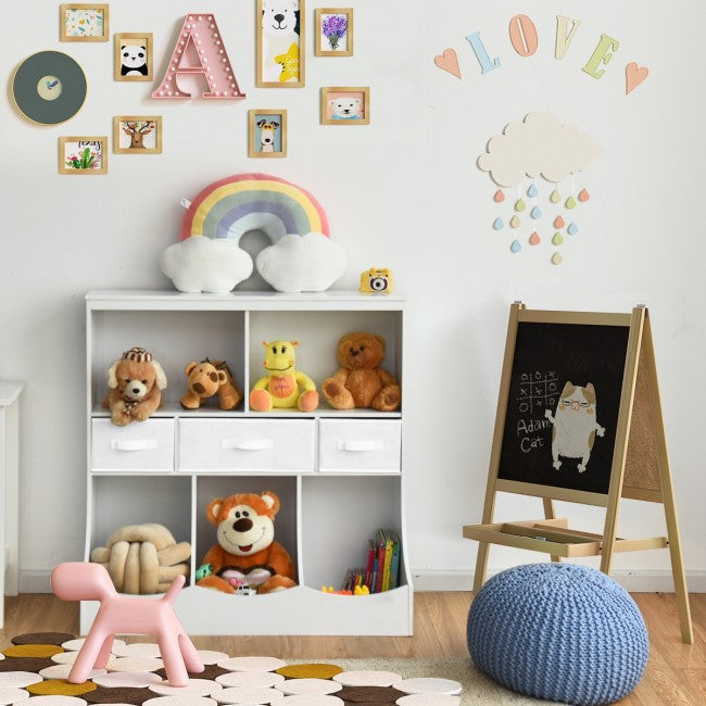 Freestanding Combo Cubby Bin Toy Storage