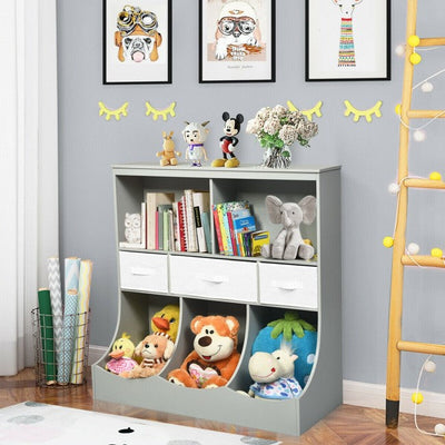 Freestanding Combo Cubby Bin Toy Storage