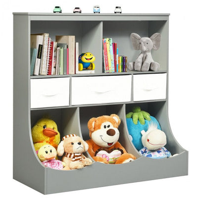 Freestanding Combo Cubby Bin Toy Storage