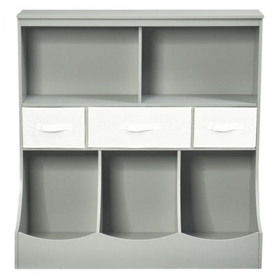 Freestanding Combo Cubby Bin Toy Storage