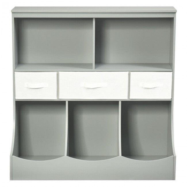 Freestanding Combo Cubby Bin Toy Storage