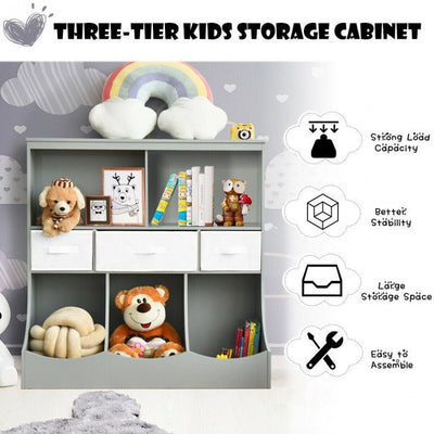 Freestanding Combo Cubby Bin Toy Storage