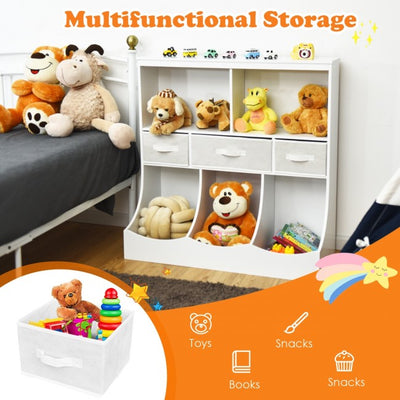Freestanding Combo Cubby Bin Toy Storage