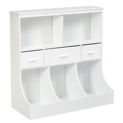 Freestanding Combo Cubby Bin Toy Storage