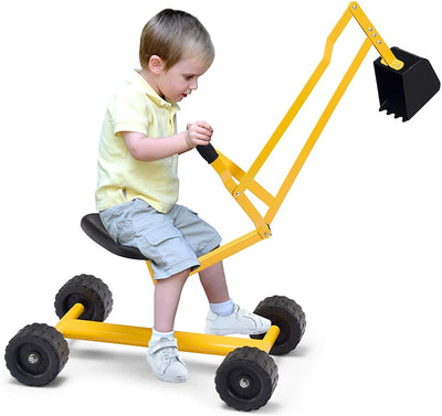 Heavy Duty Kids Ride-on Sand Digger Digging Excavator with Wheels