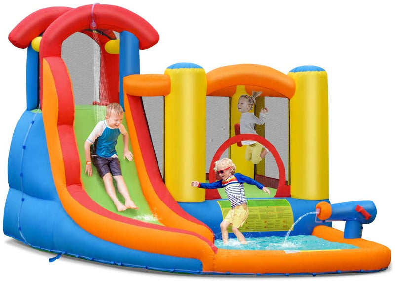 Kids Inflatable Bounce House with Water Slide