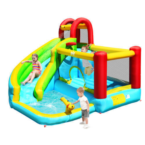 Kids Bounce Castle Backyard Inflatable Playground with Water Slides
