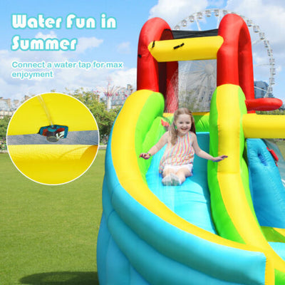 Kids Bounce Castle Backyard Inflatable Playground with Water Slides