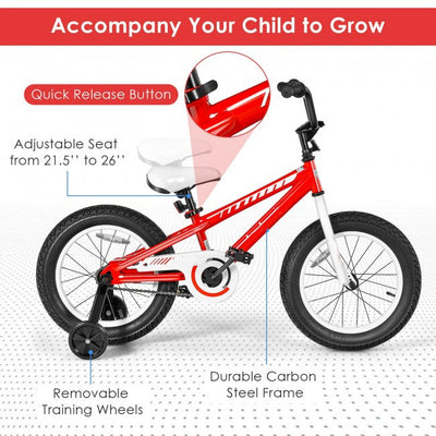 Kids Bike Bicycle with Training Wheels