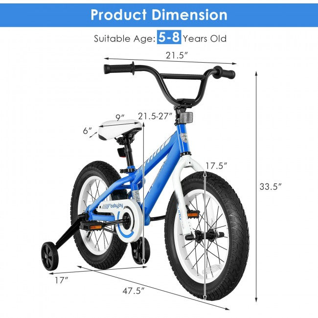 Kids Bike Bicycle with Training Wheels