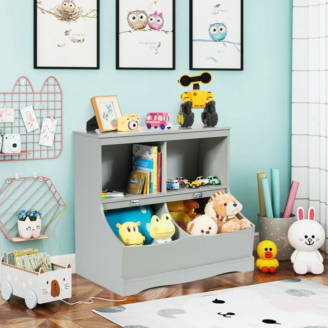Kids Bookcase Toy Storage Organizer
