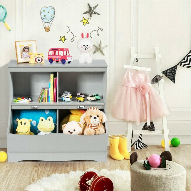 Kids Bookcase Toy Storage Organizer