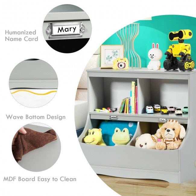 Kids Bookcase Toy Storage Organizer