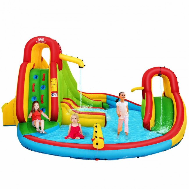 Kids Gift Inflatable Water Slide Bounce Park with 480W Blower