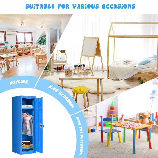 Kids Metal Locker Storage Cabinet for Toys
