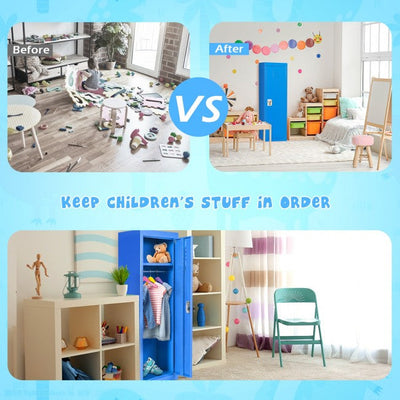 Kids Metal Locker Storage Cabinet for Toys