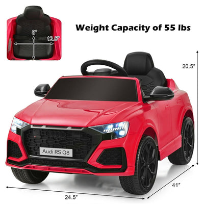 Licensed Audi Q8 12V Battery Powered Kids Ride On Car with Remote Control