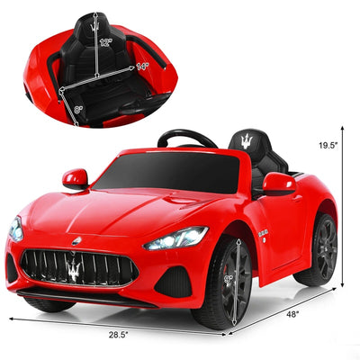 Licensed Maserati GranCabrio 12V Battery Powered Kids Ride On Car w/ Remote Control