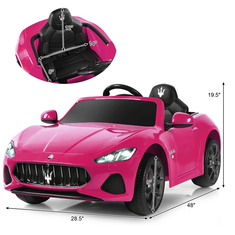 Licensed Maserati GranCabrio 12V Battery Powered Kids Ride On Car w/ Remote Control