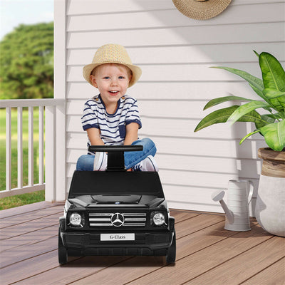 2 in 1 Licensed Mercedes Benz Sliding Car Kids Ride On Suitcase Travel Luggage with Wheels for Boys Girls