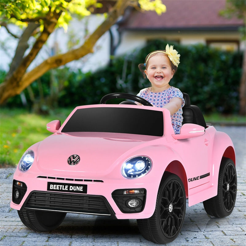 12V battery powered child ride in car with remote control licensed Volkswagen Beetle