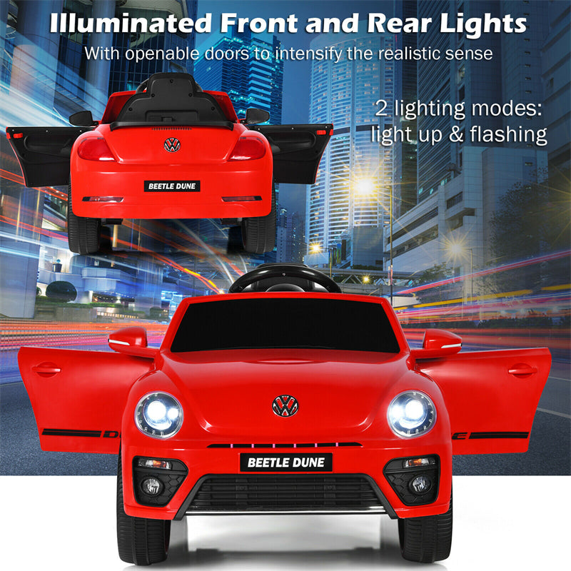 12V battery powered child ride in car with remote control licensed Volkswagen Beetle