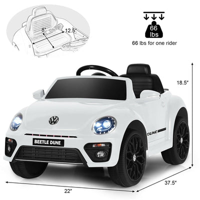 12V battery powered child ride in car with remote control licensed Volkswagen Beetle