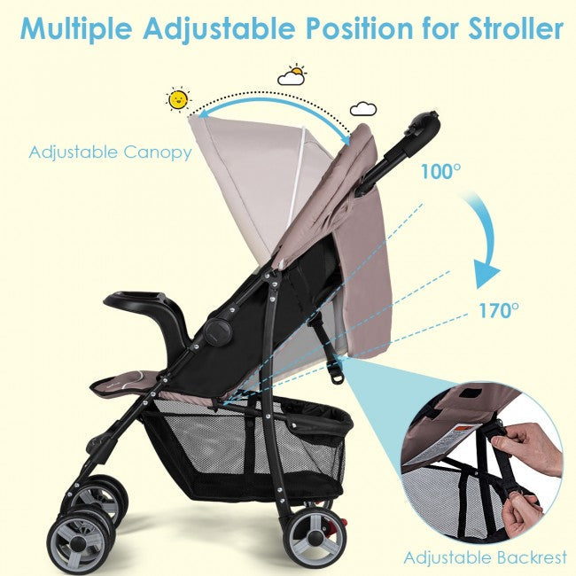 Lightweight Easy Fold Compact Travel Baby Stroller