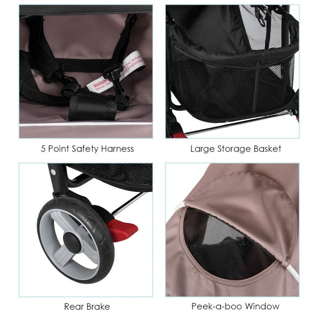 Lightweight Easy Fold Compact Travel Baby Stroller