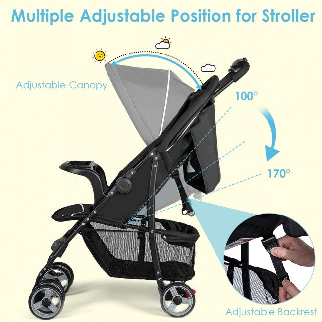 Lightweight Easy Fold Compact Travel Baby Stroller