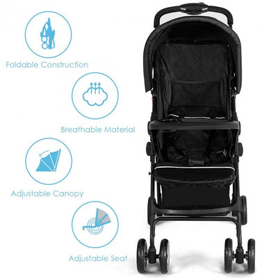 Lightweight Easy Fold Compact Travel Baby Stroller