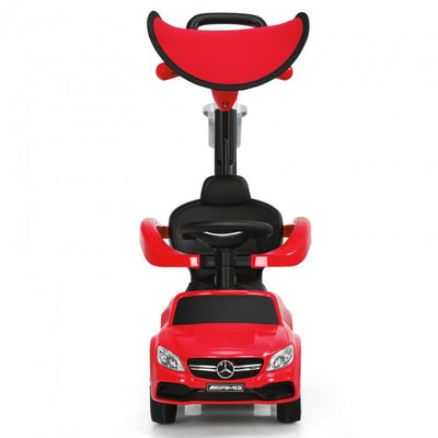 Mercedes Benz Push Car Stroller with Canopy for Toddlers