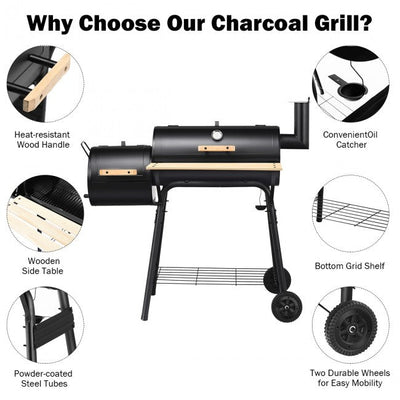 Outdoor Camping BBQ Grill Barbecue Pit Patio Cooker