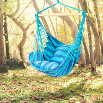 Outdoor Hanging Rope Swing 2 Seats Yard Hammock Chair