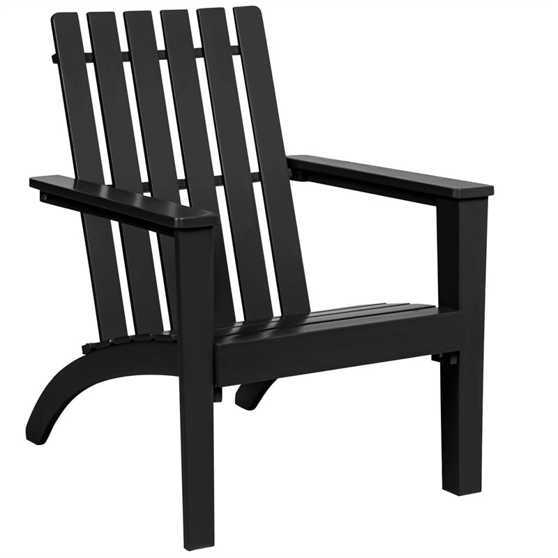 Outdoor Acacia Wood Adirondack Armchair Ergonomic Lounge Chair