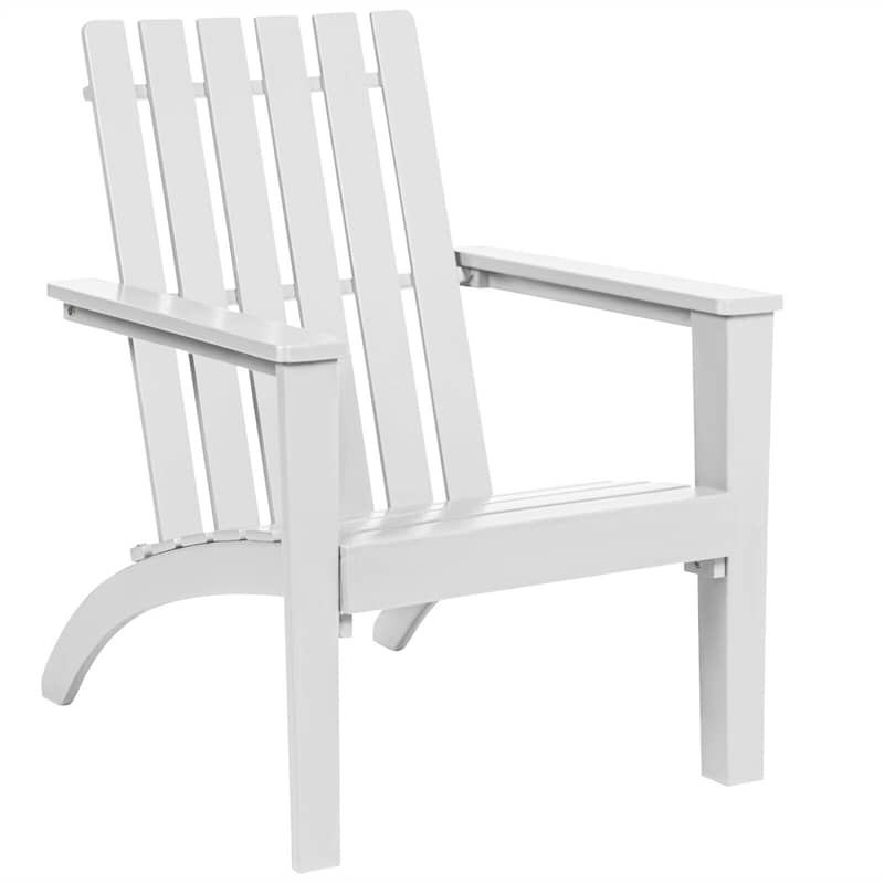 Outdoor Acacia Wood Adirondack Armchair Ergonomic Lounge Chair