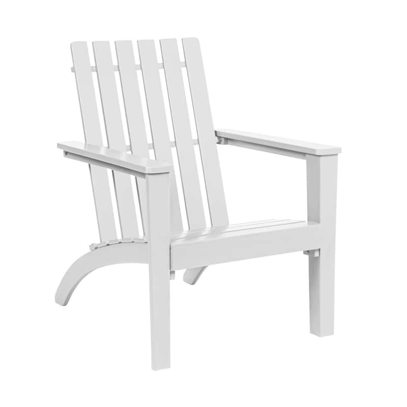 Outdoor Acacia Wood Adirondack Armchair Ergonomic Lounge Chair