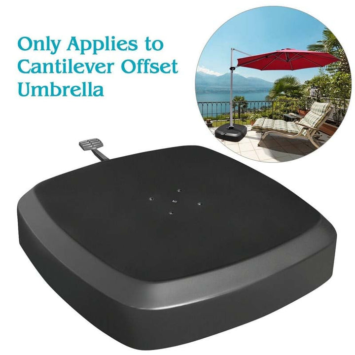 330 lbs Patio Cantilever Umbrella Base with Wheels