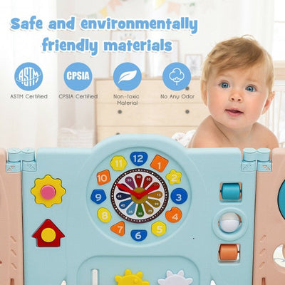 Portable Baby Playpen Kids Safety Activity Center Playard