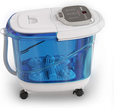 Portable Foot Spa Bath Massager with Motorized Rollers for Foot Stress Relief