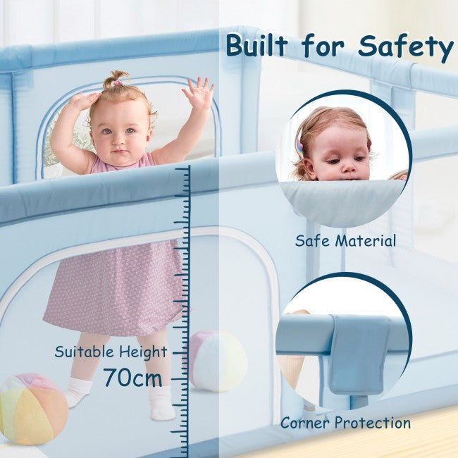 Portable Playpen for Babies with Gate