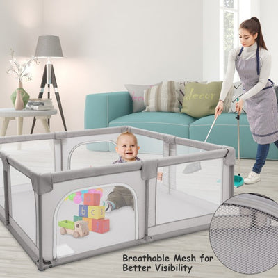 Portable Playpen for Babies with Gate