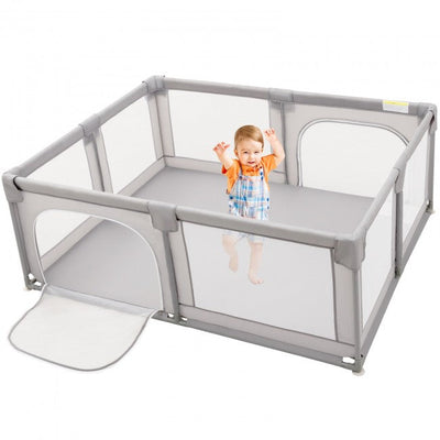 Portable Playpen for Babies with Gate