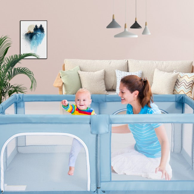 Portable Playpen for Babies with Gate